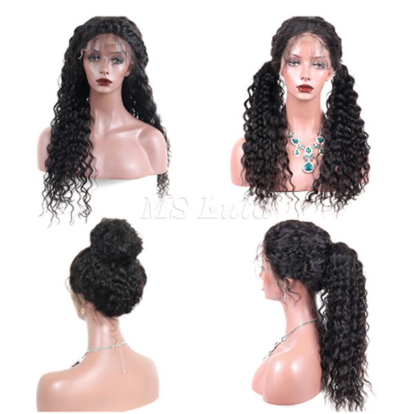 Deep Wave 360 Lace Front Wig 180 Density - Image 3